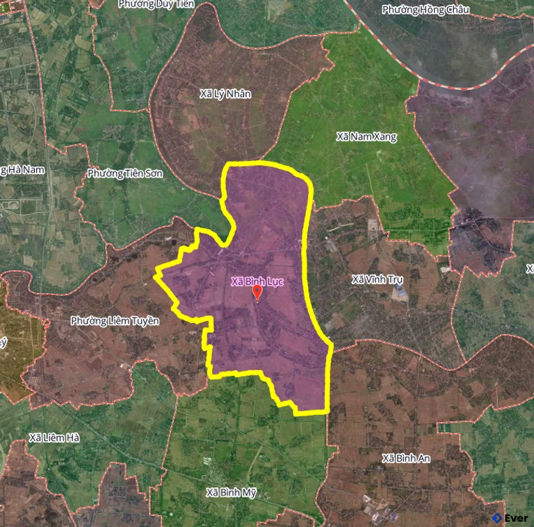 Ranh giới hành chính xã Bình Lục