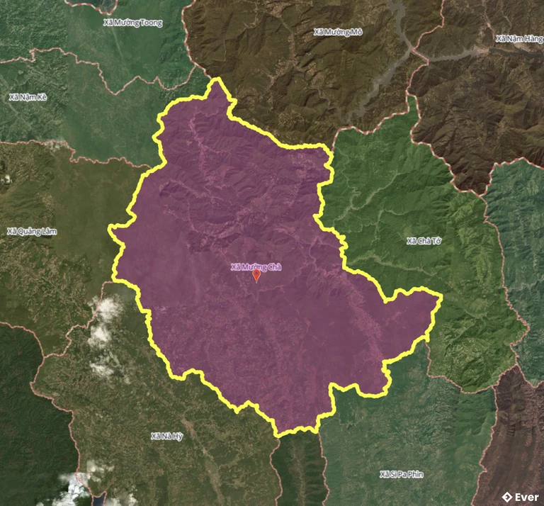 Ranh giới hành chính xã Mường Chà