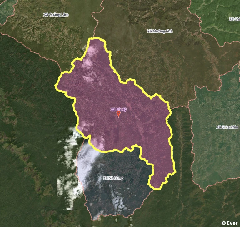 Ranh giới hành chính xã Nà Hỳ