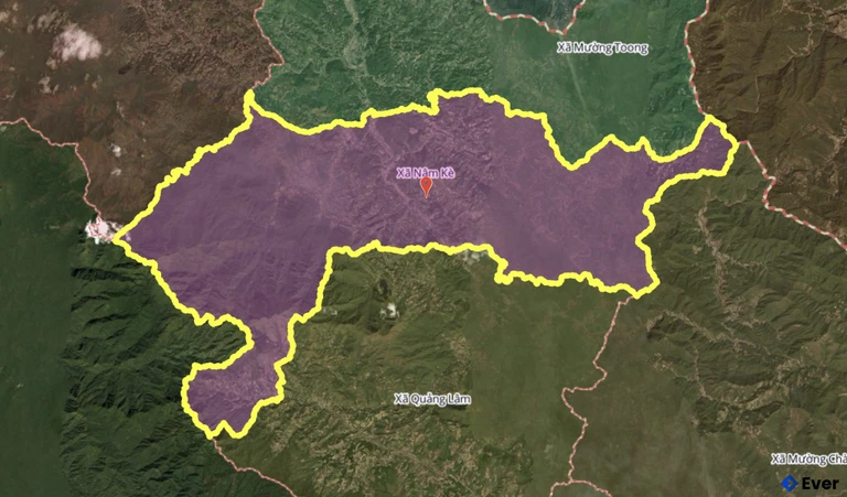 Ranh giới hành chính xã Nậm Kè