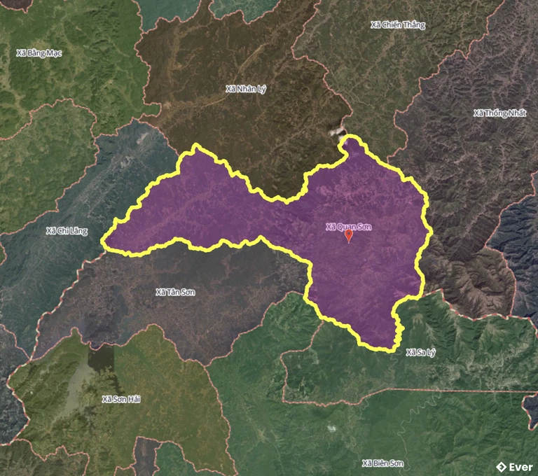 Ranh giới hành chính xã Quan Sơn