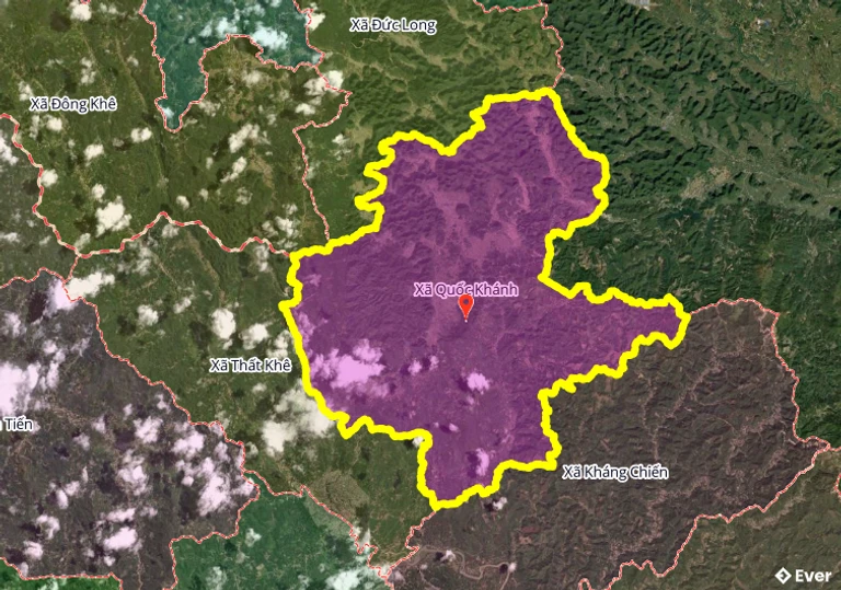 Ranh giới hành chính xã Quốc Khánh