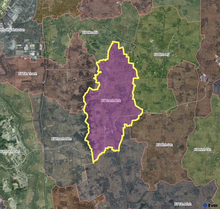 Ranh giới hành chính xã Thanh Bình