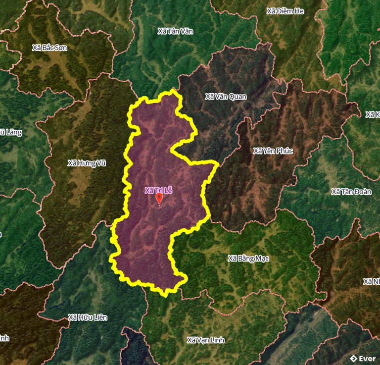 Ranh giới hành chính xã Tri Lễ