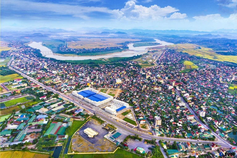 Toàn cảnh diện mạo hạ tầng trung tâm xã Đô Lương, tỉnh Nghệ An