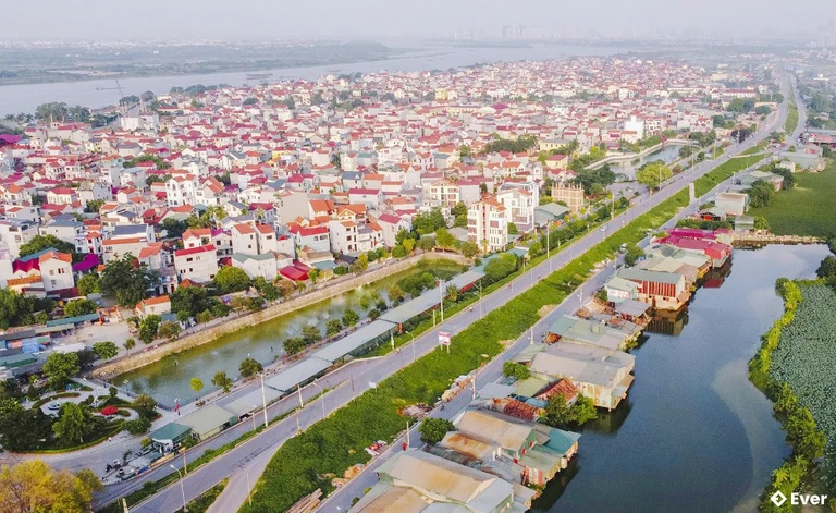 Toàn cảnh diện mạo Huyện Đan Phượng từ trên cao