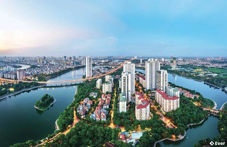 Toàn cảnh diện mạo Quận Hoàng Mai từ trên cao
