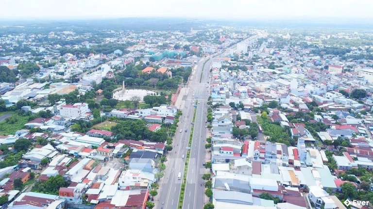 Toàn cảnh khu vực phường Bình Phước chụp từ trên cao