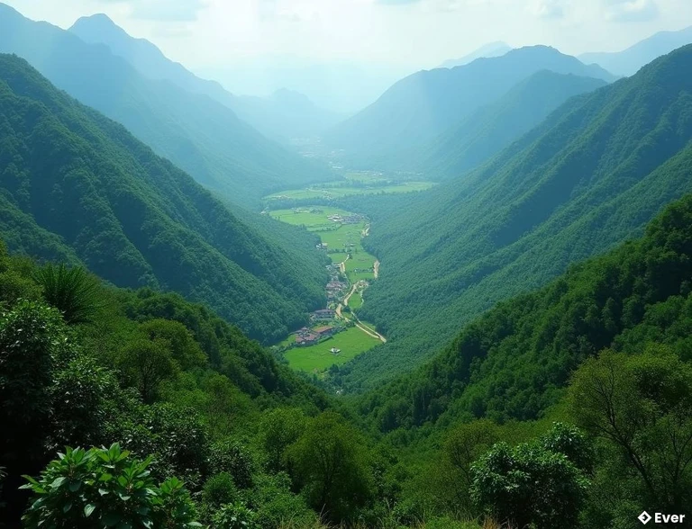 Toàn cảnh thiên nhiên hùng vĩ của xã Yên Hoa