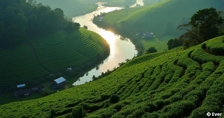 Toàn cảnh vẻ đẹp bình yên của xã Đan Thượng