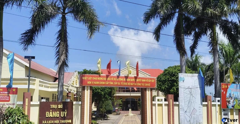 Trụ sở Đảng ủy xã Lịch Hội Thượng sau sáp nhập