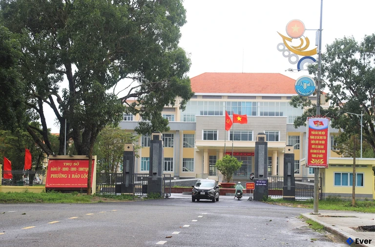 Trụ sở hành chính phường 1 Bảo Lộc sau sáp nhập