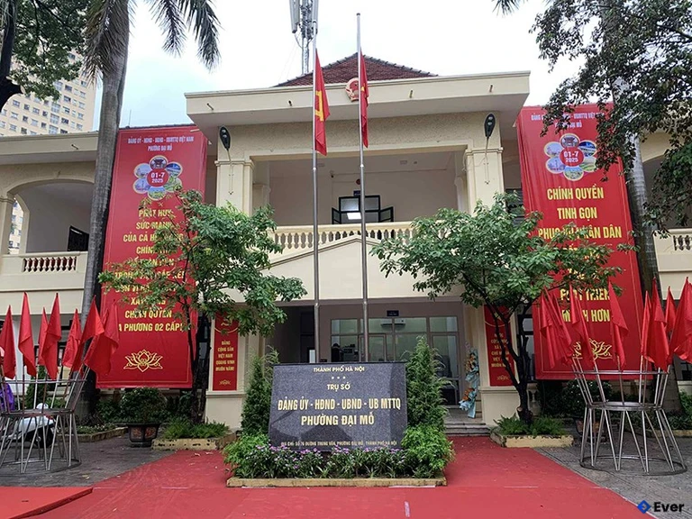 Trụ sở hành chính phường Đại Mỗ sau sáp nhập