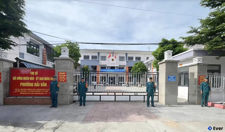 Trụ sở hành chính phường Hải Vân sau sáp nhập