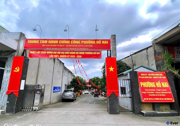 Trụ sở hành chính phường Hố Nai sau sáp nhập