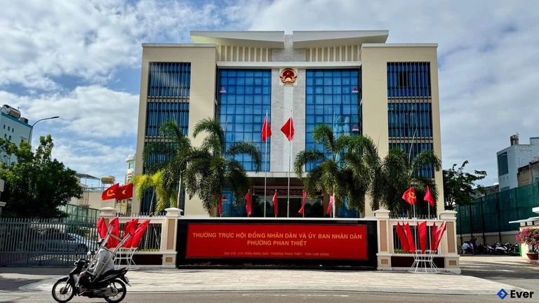 Trụ sở hành chính phường Phan Thiết, tỉnh Lâm Đồng sau sáp nhập