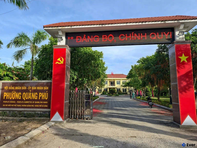 Trụ sở hành chính phường Quảng Phú sau sáp nhập