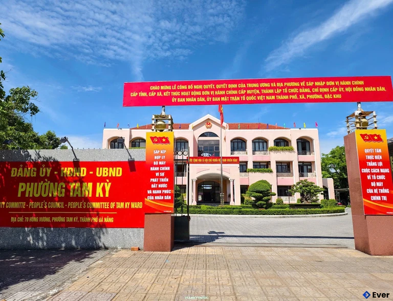 Trụ sở hành chính phường Tam Kỳ sau sáp nhập