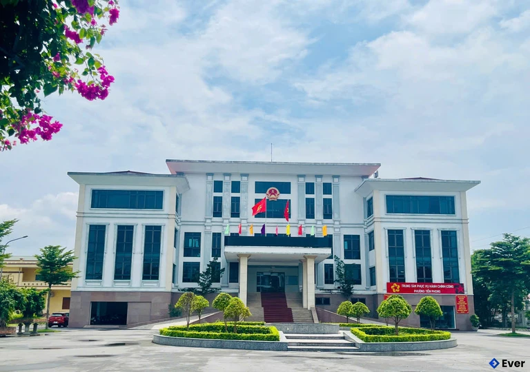 Trụ sở hành chính phường Tiền Phong sau sáp nhập