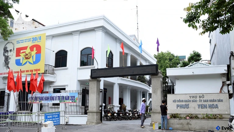 Trụ sở hành chính phường Yên Hòa sau sáp nhập