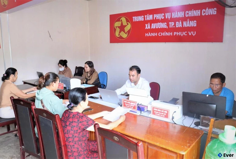 Trụ sở hành chính xã A Vương sau sáp nhập