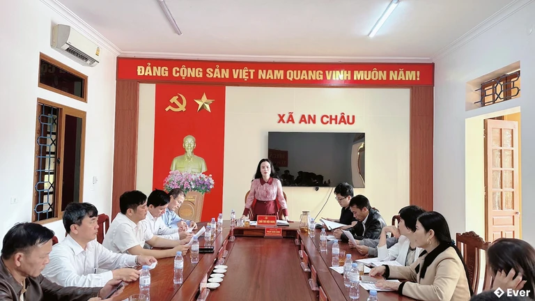 Trụ sở hành chính xã An Châu sau sáp nhập