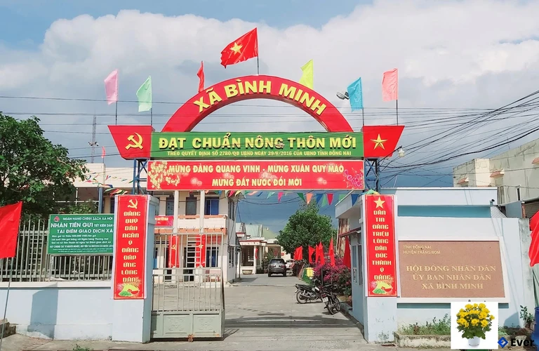 Trụ sở hành chính xã Bình Minh sau sáp nhập