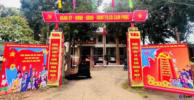 Trụ sở hành chính xã Cam Phục sau sáp nhập