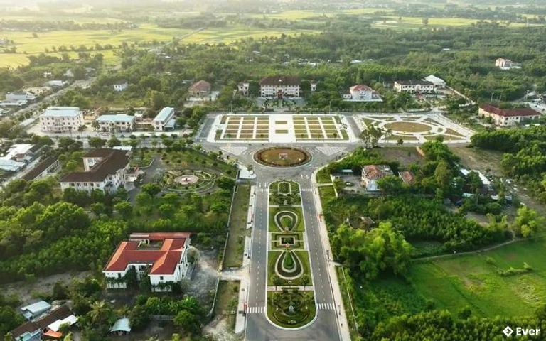 Trụ sở hành chính xã Chiên Đàn sau sáp nhập