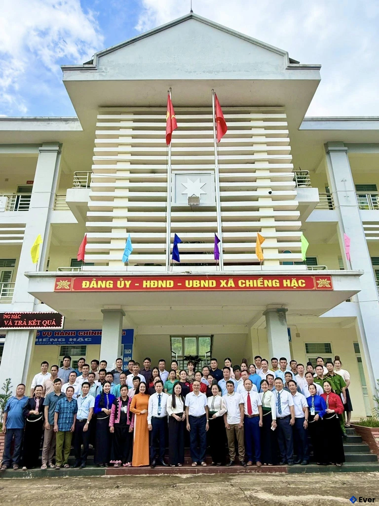 Trụ sở hành chính xã Chiềng Hặc sau sáp nhập