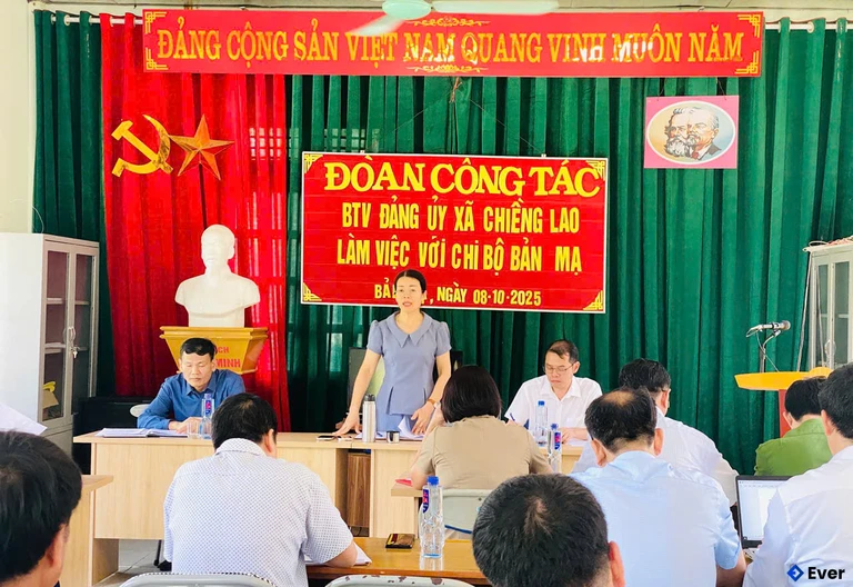 Trụ sở hành chính xã Chiềng Lao sau sáp nhập