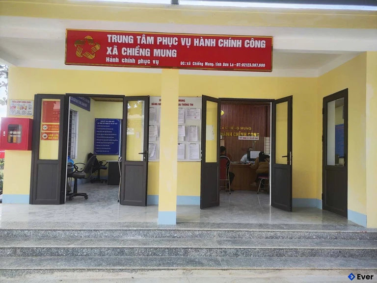 Trụ sở hành chính xã Chiềng Mung sau sáp nhập