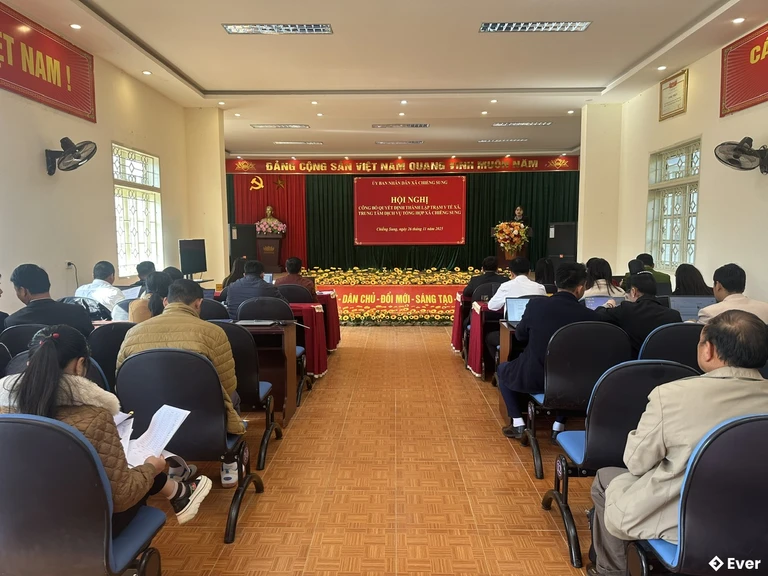 Trụ sở hành chính xã Chiềng Sung sau sáp nhập