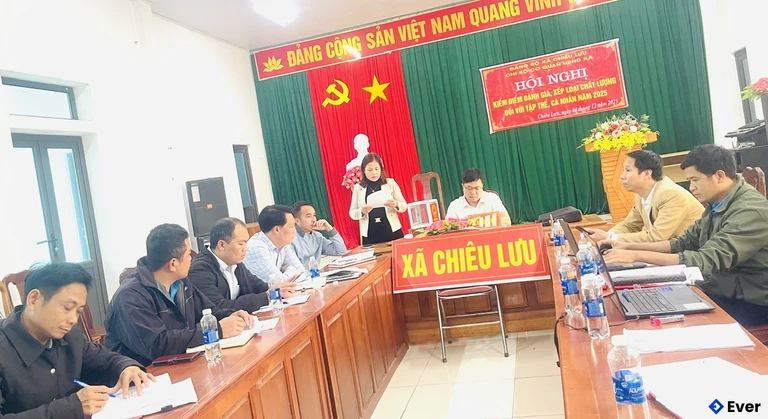 Trụ sở hành chính xã Chiêu Lưu sau sáp nhập