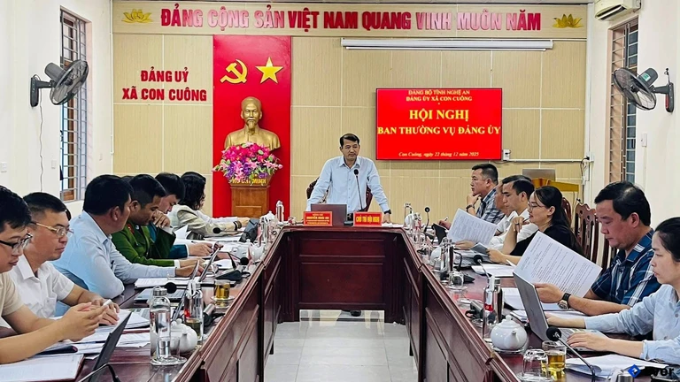 Trụ sở hành chính xã Con Cuông sau sáp nhập