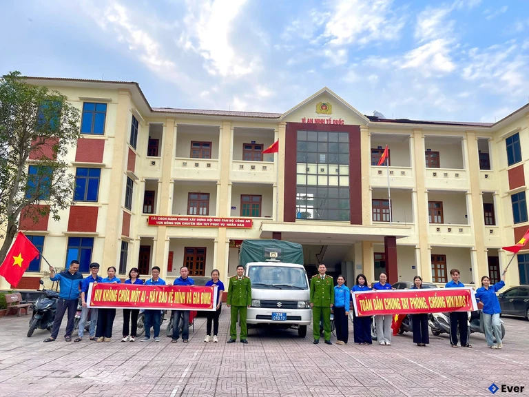 Trụ sở hành chính xã Đại Huệ sau sáp nhập