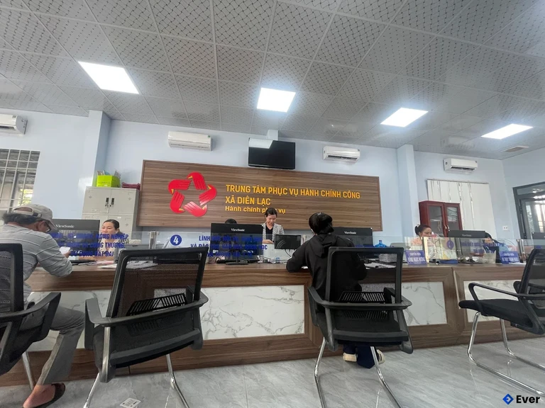 Trụ sở hành chính xã Diên Lạc sau sáp nhập