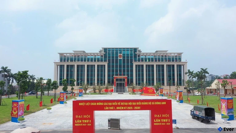 Trụ sở hành chính xã Đông Anh - Trụ sở có quy mô và vốn đầu tư bậc nhất thủ đô