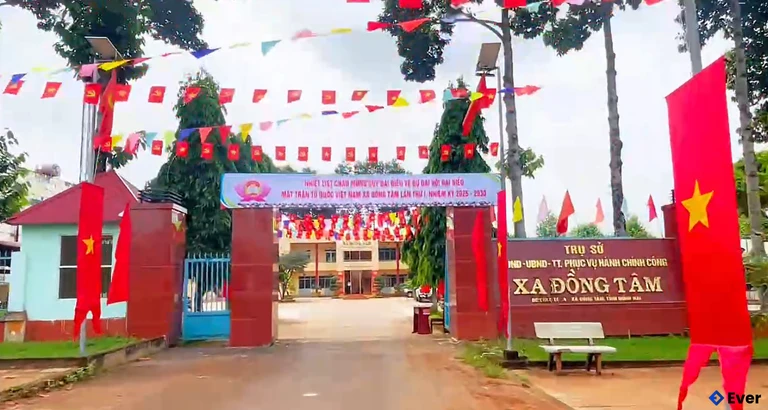 Trụ sở hành chính xã Đồng Tâm sau sáp nhập