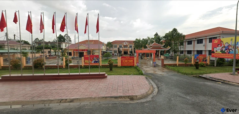 Trụ sở hành chính xã Hậu Thạnh, tỉnh Tây Ninh sau sáp nhập