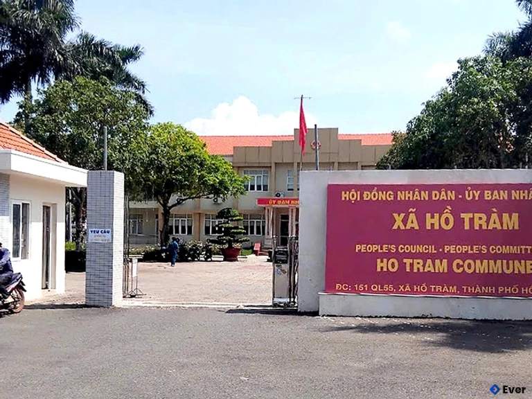 Trụ sở hành chính xã Hồ Tràm, thành phố Hồ Chí Minh sau sáp nhập