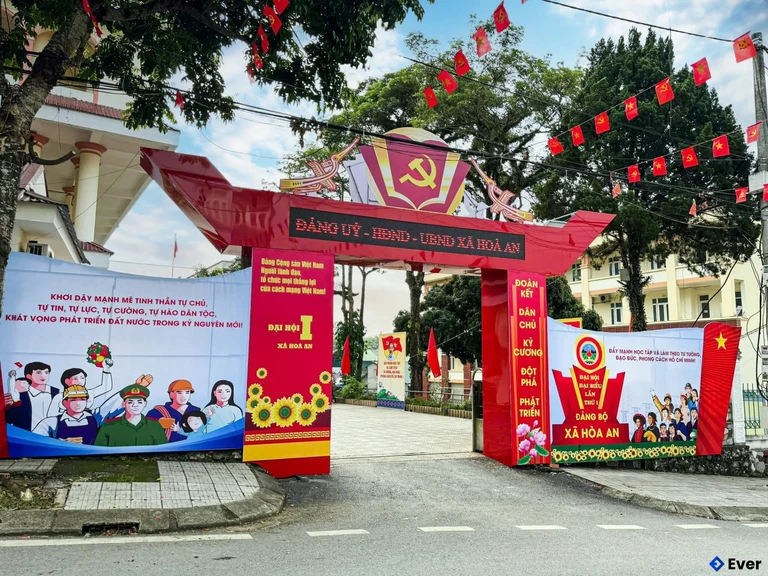 Trụ sở hành chính xã Hòa An, tỉnh Cao Bằng