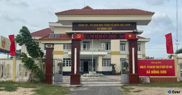 Trụ sở hành chính xã Hồng Sơn, tỉnh Lâm Đồng