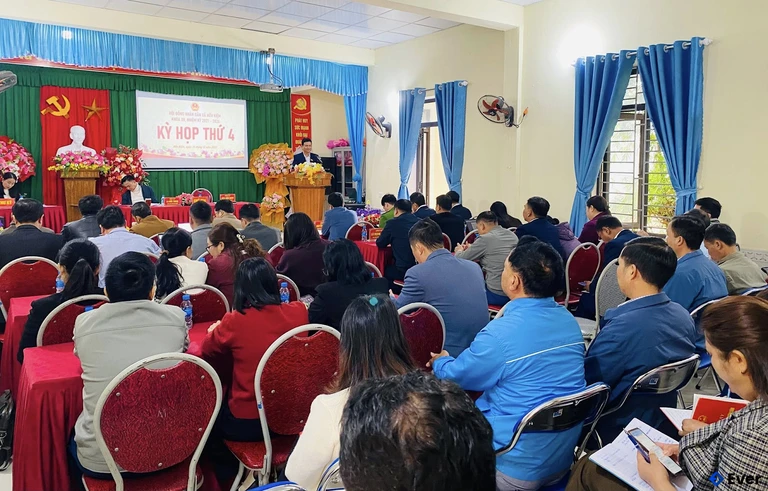 Trụ sở hành chính xã Hữu Kiệm sau sáp nhập