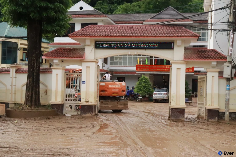 Trụ sở hành chính xã Mường Xén sau sáp nhập