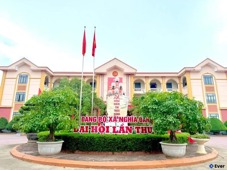 Trụ sở hành chính xã Nghĩa Đàn sau sáp nhập