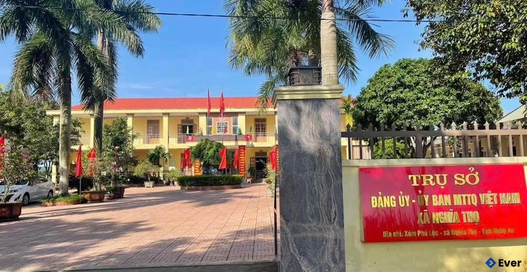 Trụ sở hành chính xã Nghĩa Thọ sau sáp nhập