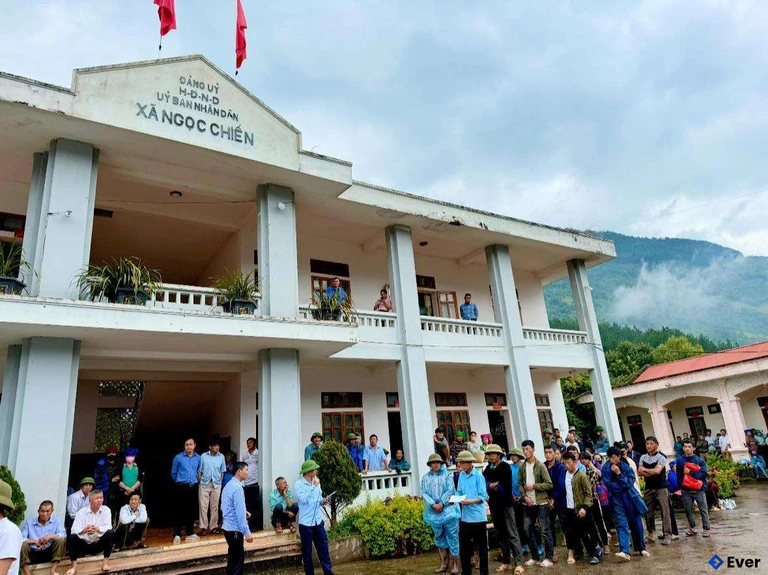 Trụ sở hành chính xã Ngọc Chiến sau sáp nhập