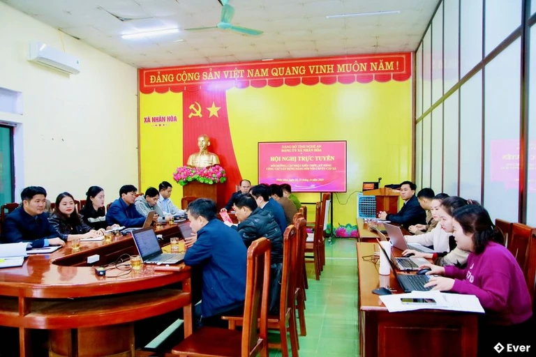 Trụ sở hành chính xã Nhân Hòa sau sáp nhập