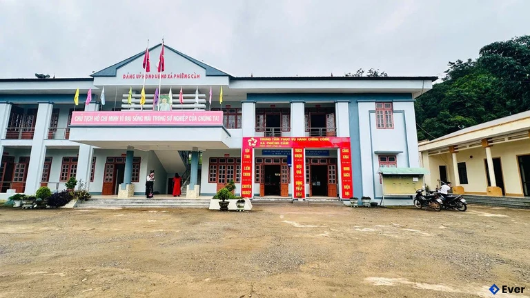 Trụ sở hành chính xã Phiêng Cằm sau sáp nhập